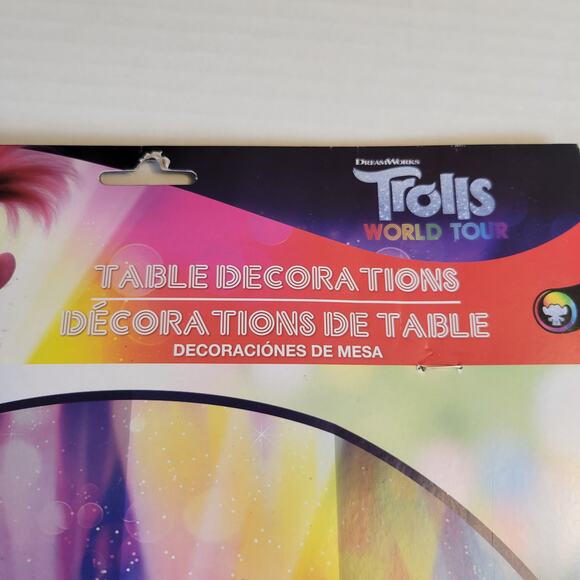 Trolls World Tour Party Decor Set Backdrop, Table Centerpieces, Favor Boxes Lot - Picture 5 of 16
